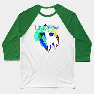 Unicorn Power Baseball T-Shirt